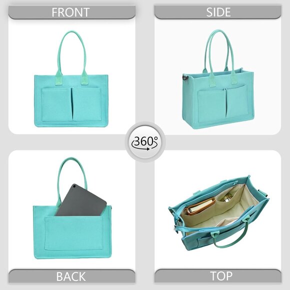 Everyday Canvas Shoulder Bag with Large Capacity - Ideal for Travel & Gifts - Picture 5 of 6